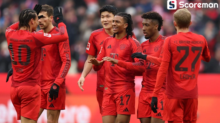 바이에른 뮌헨, 볼프스부르크에 3-2 승리